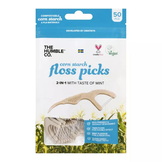 The Humble Co Mint Dental Floss, 50 Count