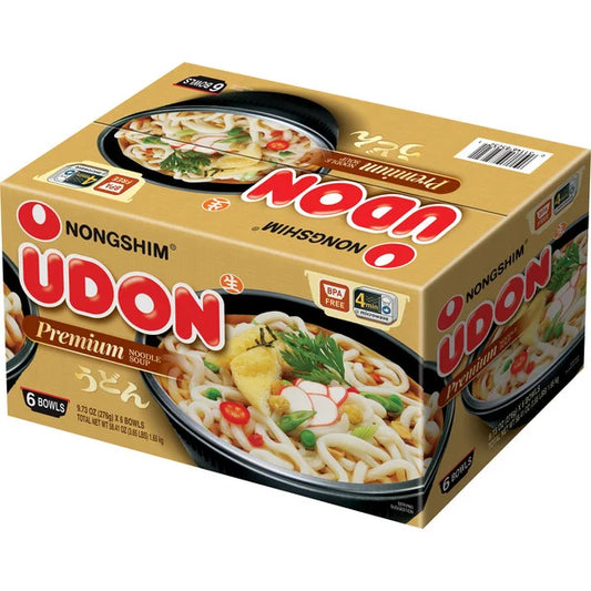 Nongshim Udon Noodle Bowls 6 ct, 9.73 oz