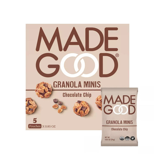 MadeGood Chocolate Chip Granola Minis, 4.25 oz