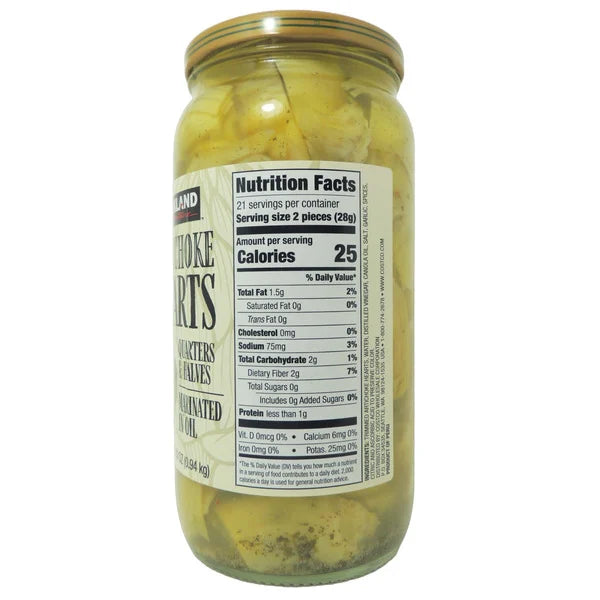 Kirkland Signature Marinated Artichokes In Oil 2 ct, 33 oz