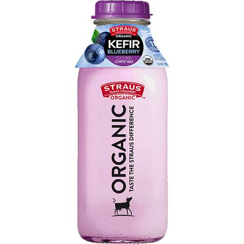 Straus Organic Lowfat Blueberry Kefir, 32 oz
