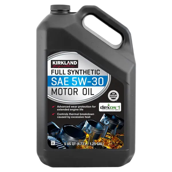 Kirkland Full Synthetic SAE 5W-30 Motor Oil 5 Quart, 2 pack