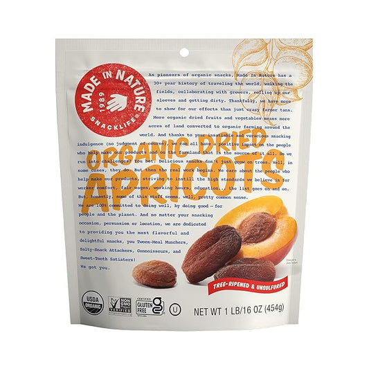 Made In Nature Organic Dried Apricots, 16 oz