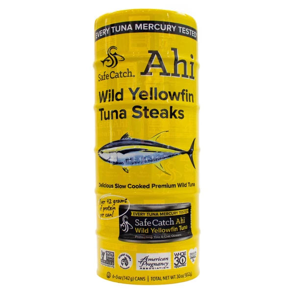 Safe Catch Yellowfin Ahi Tuna, 6 Count