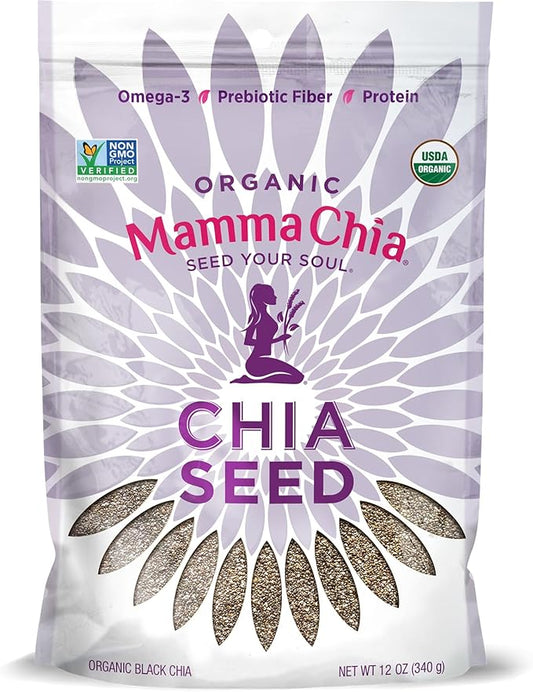 Mamma Chia Organic Black Chia Seeds, 12 oz