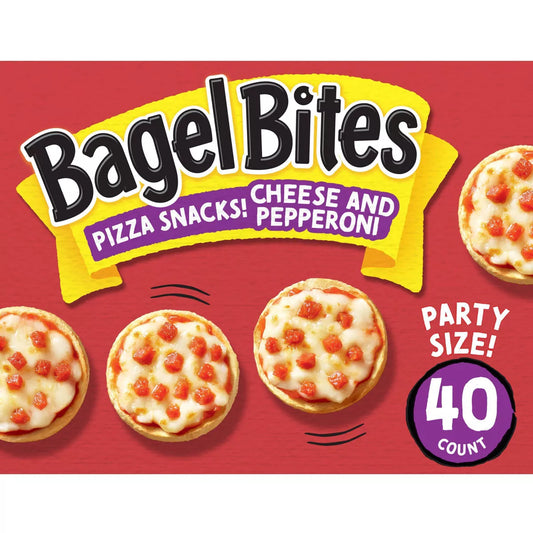 Bagel Bites Mini Pizza Bagels Cheese & Pepperoni, 40 Count