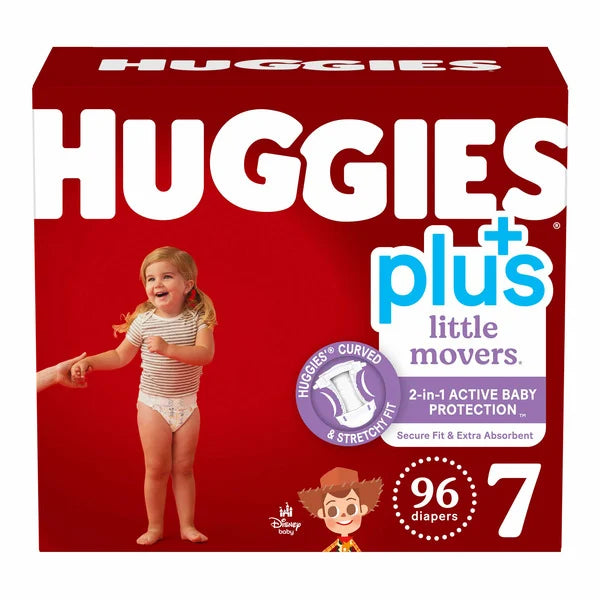 Huggies Diapers Size 7, 96 Count