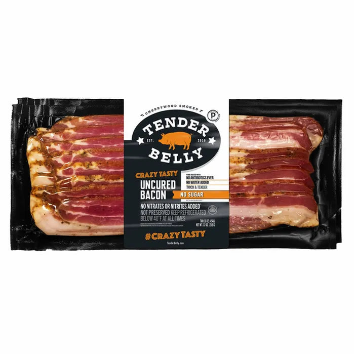 Tender Belly Dry Rub No Sugar Bacon, 2 Pack Bacon 2 ct, 16 oz