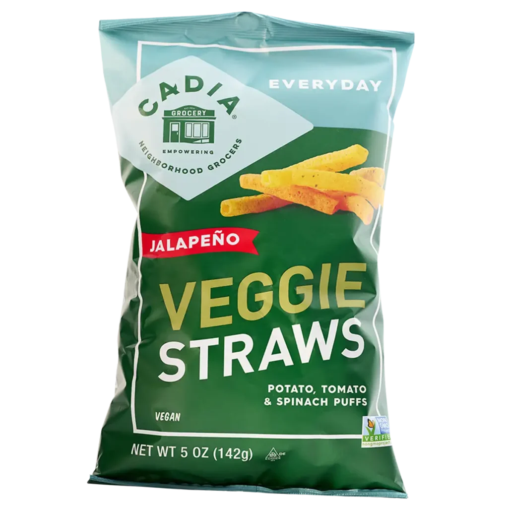 Cadia Everyday Jalapeno Veggie Straws, 5 oz