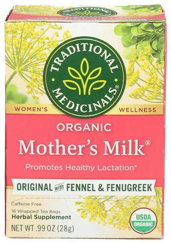 Traditional Medicinals Organic Original w/ Fennel & Fenugreek Mother's Milk Tea, 16 Count