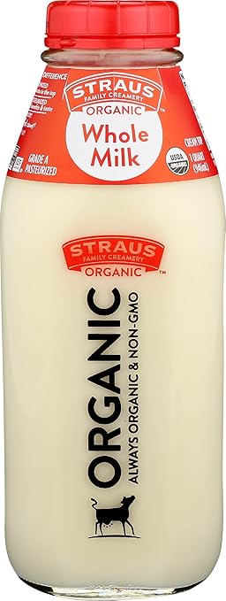 Straus Organic Whole Milk, 32 oz