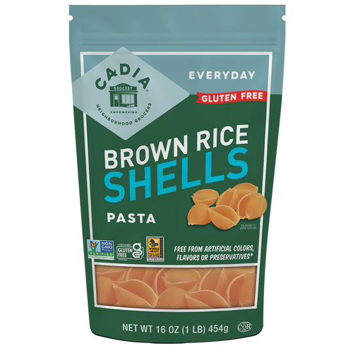 Cadia Everday Brown Rice Shells, 16 oz