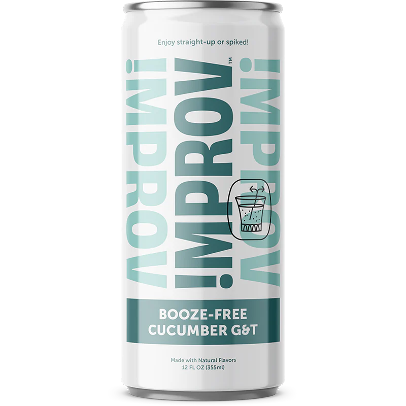 !MPROV Booze-Free Cucumber G&T, 4 Count