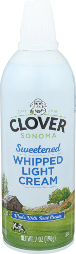 Clover Aerosol Whipped Cream Topping, 7 oz