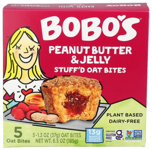 Bobo's Oat Bites Peanut Butter & Jelly, 6.5 oz