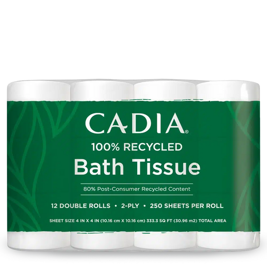 Cadia Everyday Recycled Toilet Paper, 12 Count