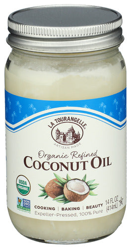 La Tourangelle Organic Refined Coconut Oil, 14 oz