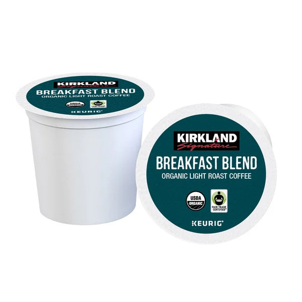 Kirkland Signature Coffee Organic Breakfast Blend K-Cup Pod, 120 count