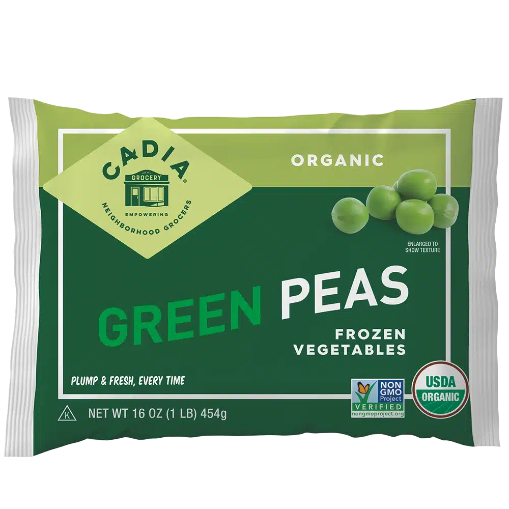 Cadia Everyday Organic Frozen Peas, 16 oz