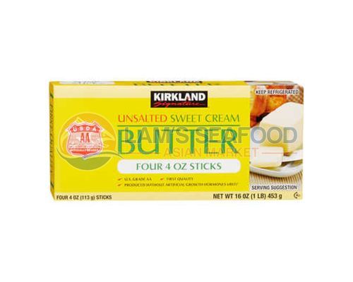 Kirkland Signature Unsalted Butter Quarters, 1 lb