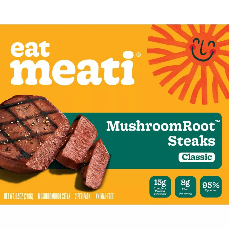 Meati Classic MushroomRoot Steaks 2 pc, 8.5 oz