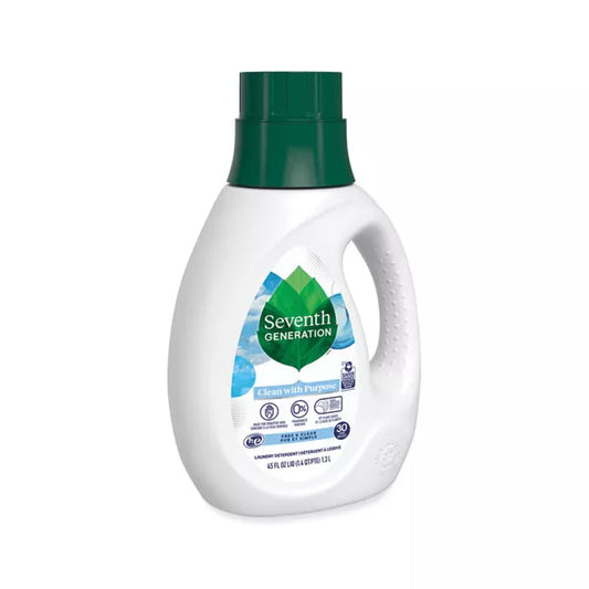 Seventh Generation Free & Clear Liquid Laundry Detergent, 45 oz