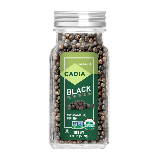 Cadia Organic Black Peppercorns, 1.9 oz