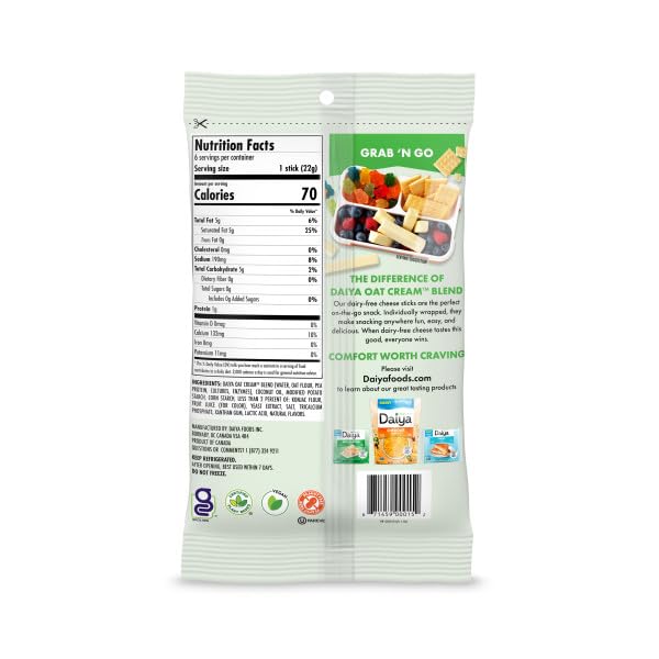 Daiya Dairy-Free Mozzarella Style Deluxe Cheeze Sticks, 4.65 oz