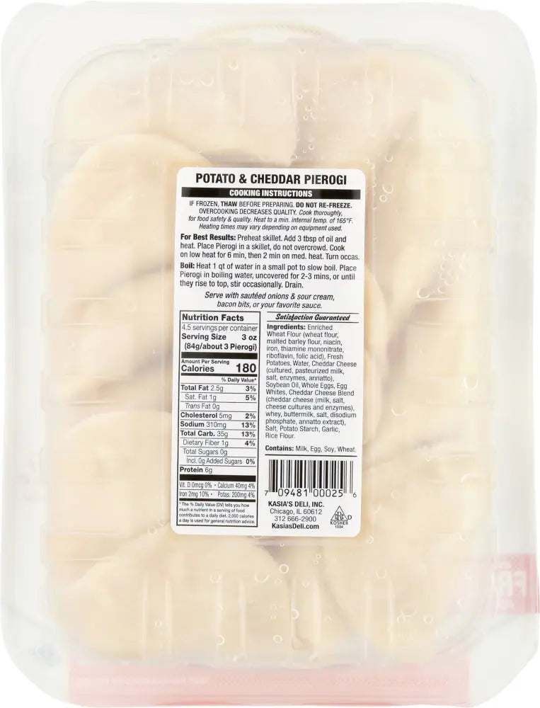 Kasia's Potato Cheese Pierogi 3 ct, 14 oz