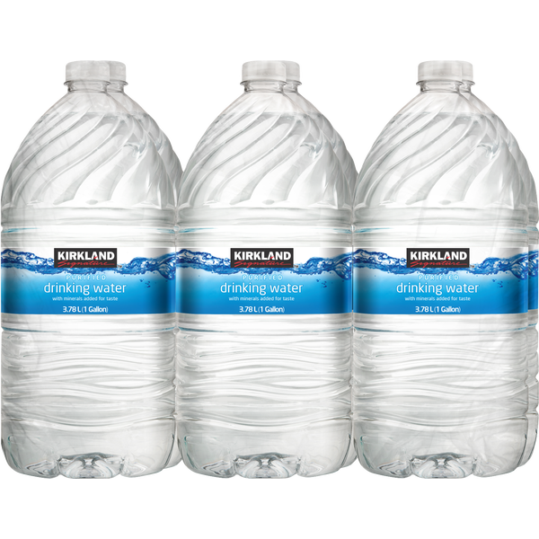 Kirkland Signature Purified Water 6 ct, 1 gallon