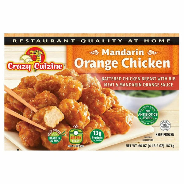 Crazy Cuizine Mandarin Orange Chicken, 4lb