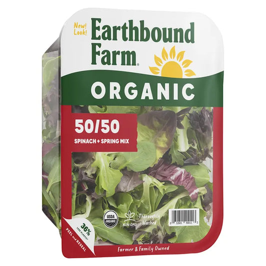 Earthbound Farms Organic 50/50 Spinach & Spring Mix, 5 oz