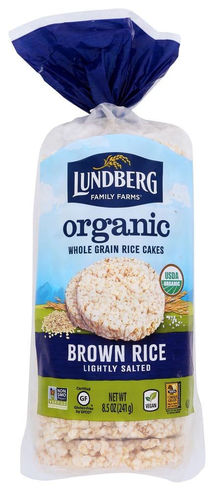 Lundberg Organic Lightly Salted Brown Rice Rice Cakes, 8.5 oz