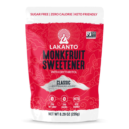 Lakanto Classic Monk Fruit Sweetener with Erythritol, 8.29 oz