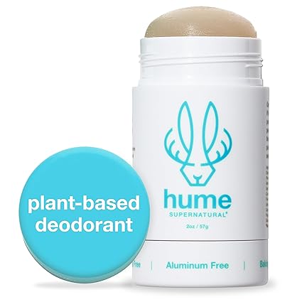 Hume Supernatural Aluminum Free Unisex Deodorant, Safe for Sensitive Skin, 1 count