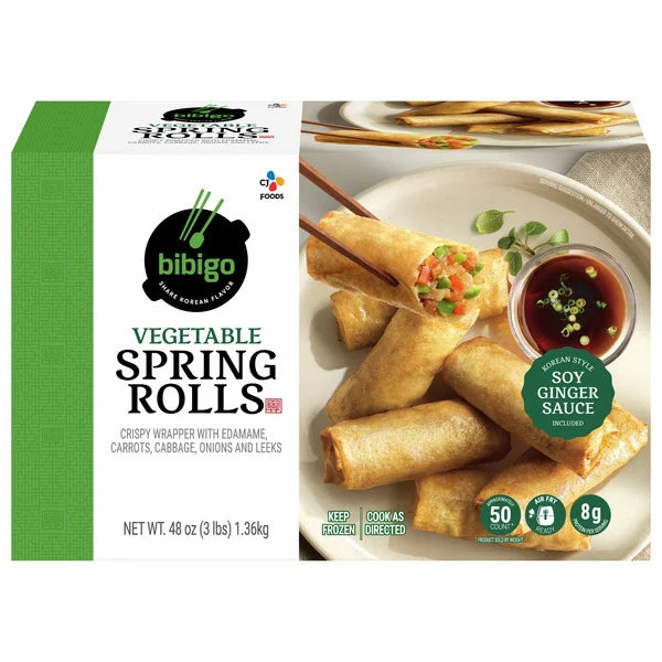 Bibigo Vegetable Spring Rolls, 50 ct