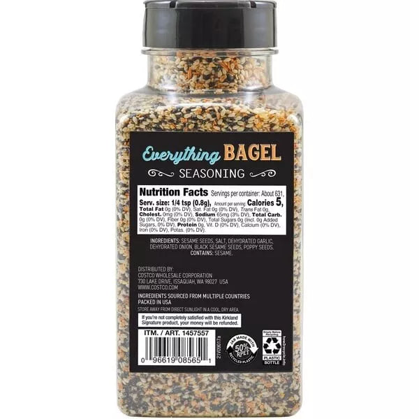 Kirkland Signature Everything Bagel Seasoning, 17.8 oz