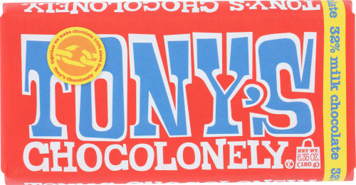 Tony's Chocolonely Milk Chocolate Bar, 6.35 oz