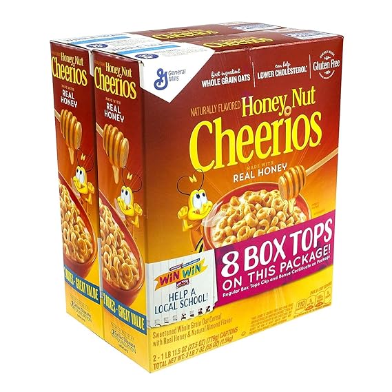 General Mills Honey Nut Cheerios Cereal 2 ct, 27.5 oz