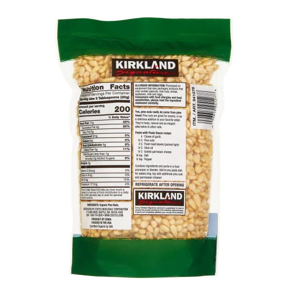 Kirkland Signature Organic Pine Nuts, 1.5 lb
