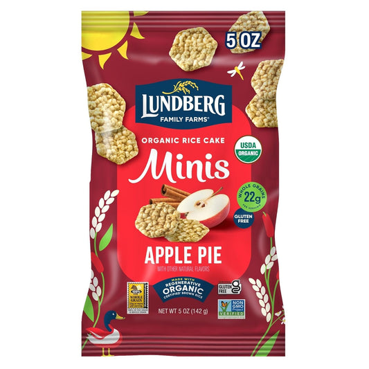 Lundberg Organic Apple Pie Rice Cake Minis, 5 oz