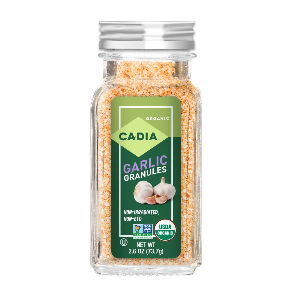 Cadia Organic Granulated Garlic, 2.6 oz