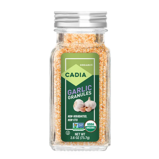 Cadia Organic Granulated Garlic, 2.6 oz