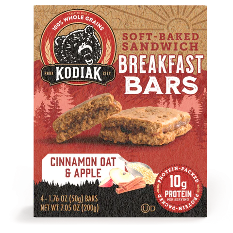 Kodiak Cinnamon Oat & Apple Soft-Baked Sandwich Breakfast Bars, 7.05 oz