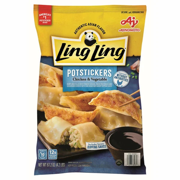 Ling Ling All Natural Chicken Pot Stickers, 4.2 lb