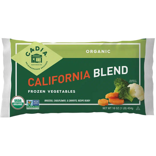 Cadia Everyday Organic Frozen California Blend Vegetables, 16 oz