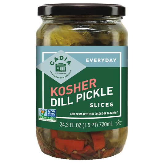 Cadia Everyday Kosher Dill Pickle Slices, 24 oz