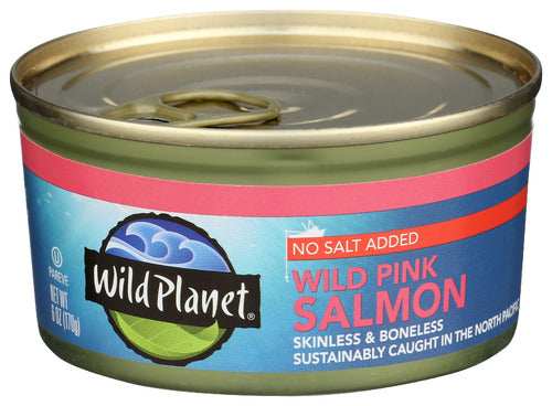 Wild Planet Wild Pink Salmon No Salt Added, 6 oz