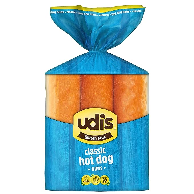 Udi's Gluten-Free Frozen Classic Hot Dog Buns, 14.3 oz