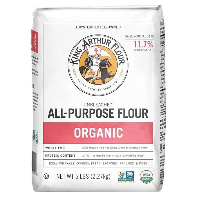 King Arthur Organic Artisan All Purpose Flour, 5 lb